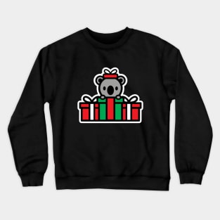 Koala Christmas Presents Bambu Brand Holiday Snow Crewneck Sweatshirt